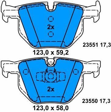 acheter Isolation incendie 34216769105 Pad de frein de voiture résistant à la fatigue Pour BMW X1 E84 online manufacture