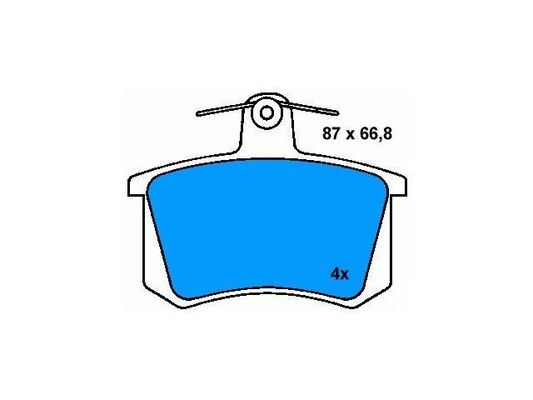 4A0698451 Plaque de freinage BMW