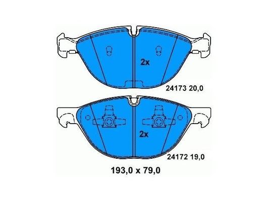 X6 E71 BMW Plaquettes de frein avant 34116778048