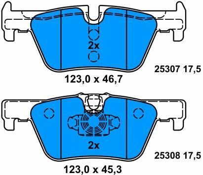 34216850569 Remplacement de plaquettes de frein pour voiture pour BMW 1 F20 et 2 Coupé F22 Système de freinage automatique