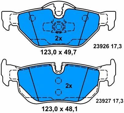 Pièces de frein BMW de haute résistance 34216767150 pour BMW X1 E84 et 3 Touring E91