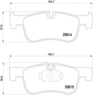 34116850567 Pad de freinage automatique BMW 1 F20 Système de freinage automatique à l'épreuve de la corrosion